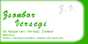 zsombor versegi business card